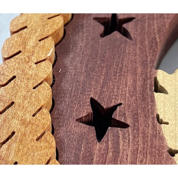 Handmade United States Army Wood Wall Plaque Seal Eagle Military 9” - Picture 6 of 6